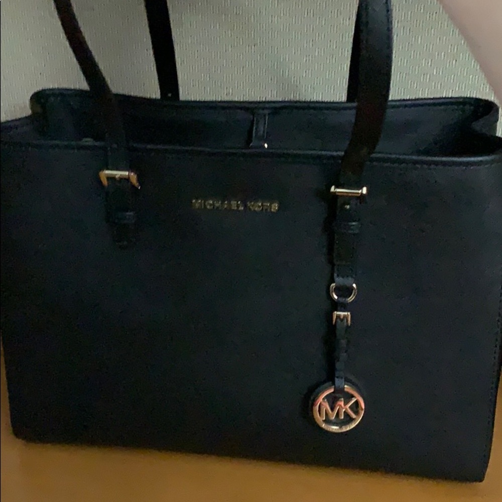Michael Kors Black Tote and Wallet